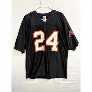 NFL Players INC Tampa Bay Buccaneers Cadillac Williams #24 Shirt Mens L Black